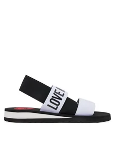 LOVE MOSCHINO Sandały JA16033G0MJN410A Biały - Sandały damskie - miniaturka - grafika 1
