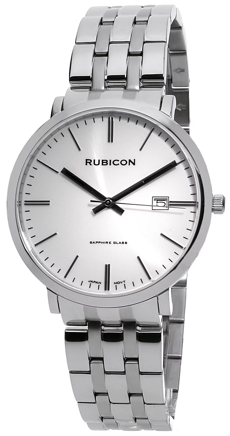 Zegarek Rubicon RBN188 RNDF20 srebrny srebrny