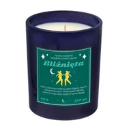 Świece - Świeca zodiakalna sojowa naturalna zapachowa BLIŹNIĘTA - bezpieczna, ręcznie robiona w szklanym słoiczku na prezent upominek dla osoby ze znakiem zo.. - miniaturka - grafika 1