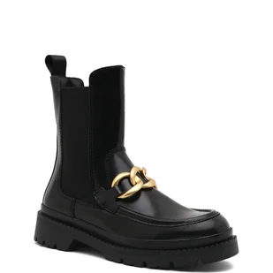 Gant Skórzane sztyblety Prepnovo - Botki damskie - miniaturka - grafika 1