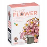 Klocki - Kwiaty Zawilec Różowy Klocki Konstrukcyjne Kolekcja Kwiatów Do Składania - miniaturka - grafika 1