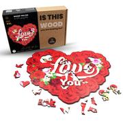 Puzzle - Puzzle Drewniane Duże Serce 140 Elementów Love Xl - miniaturka - grafika 1