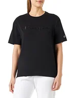 Koszulki i topy damskie - Champion T-Shirt Damski, Czarny, XS - miniaturka - grafika 1