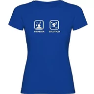 Koszulki sportowe damskie - Kruskis 11502241 MK107 koszulka, damska, Royal Blue, M - miniaturka - grafika 1