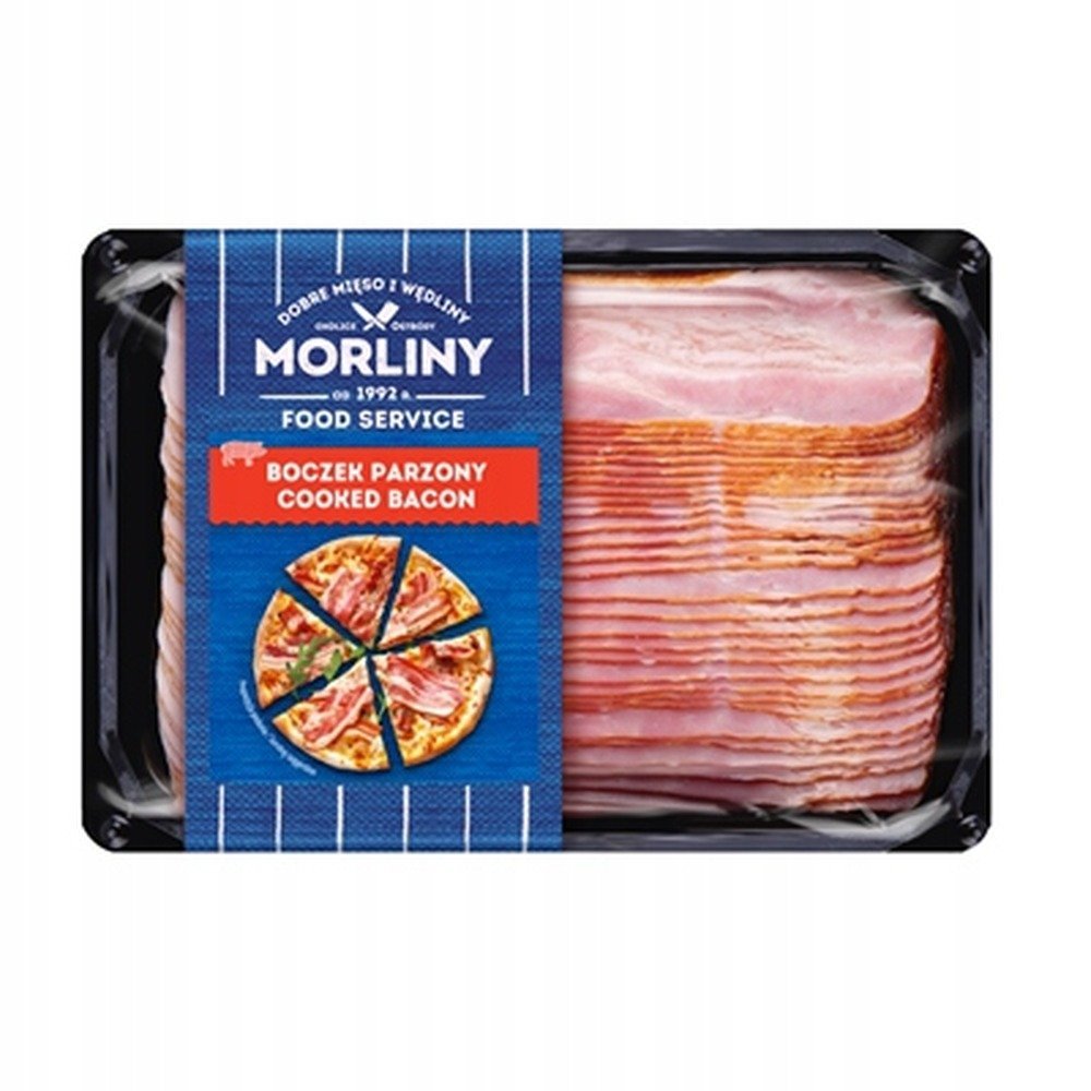 Boczek wieprzowy wędzony parzony krojony 1 kg