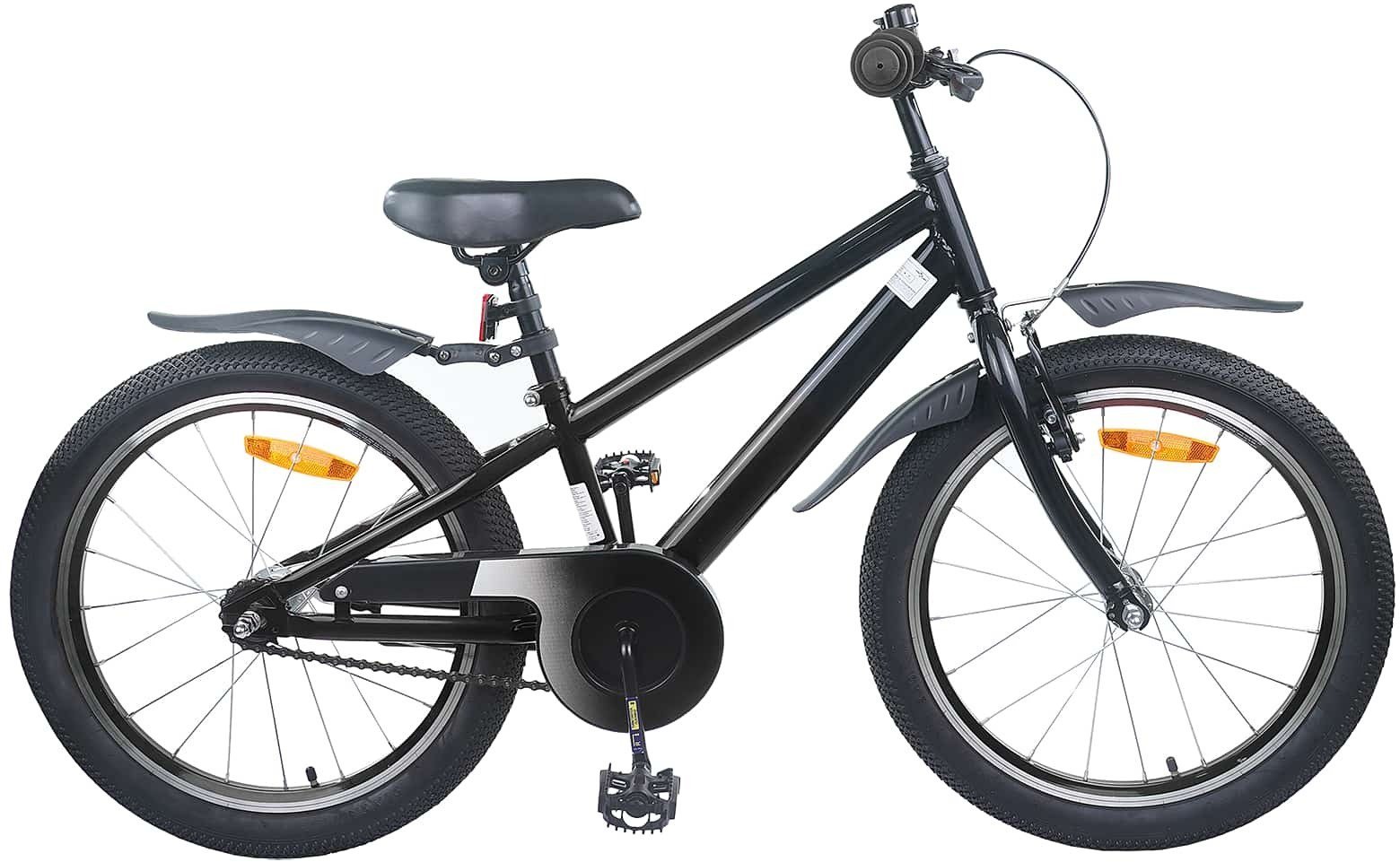 vidaXL Rower Dziecięcy 22 Cali od 7 do 12 lat Czarny