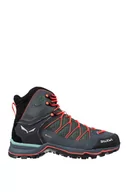 Buty trekkingowe damskie - BUTY MTN TRAINER LITE MID GTX WOMEN-FIELD GREEN-FLUO CORAL - miniaturka - grafika 1