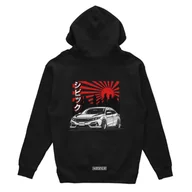 Odzież do sportów motorowych - Czarna bluza z kapturem HONDA CIVIC FK8-3XL - miniaturka - grafika 1