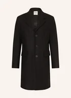 Płaszcze damskie - Sandro Płaszcz Wełniany schwarz - miniaturka - grafika 1