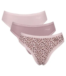 Sloggi trójpak majtki damskie typu high leg GO Crush High leg C3P-XL - Komplety bielizny - miniaturka - grafika 1