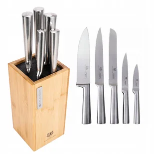 Komplet Noży Kuchennych W Bloku 6 El Solidne - Noże kuchenne - miniaturka - grafika 1