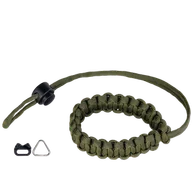 Torby fotograficzne i futerały - Genesis Gear Pasek nadgarstkowy paracord zielony - miniaturka - grafika 1