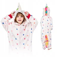 Piżamy damskie - PIŻAMA ONESIE CIEPŁA PIŻAMA JEDNOCZĘŚCIOWA KIGURUMI JEDNOROŻEC KOMBINEZON S - miniaturka - grafika 1