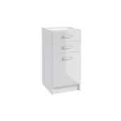 Szafki kuchenne - Szafka kuchenna stojąca First 40 cm biała Deftrans - miniaturka - grafika 1