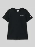 Koszulki dla chłopców - T-shirt z wyhaftowanym logo - miniaturka - grafika 1