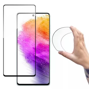Wozinsky Full Cover Flexi Nano folia szklana szkło hartowane z ramką Samsung Galaxy A73 przezroczysty - Szkła hartowane na telefon - miniaturka - grafika 1