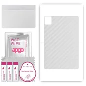 Akcesoria do tabletów i e-booków - folia naklejka skórka strukturalna na TYŁ do Blackview Tab 30 WiFi - Carbon Przezroczysty - apgo SKINS - miniaturka - grafika 1