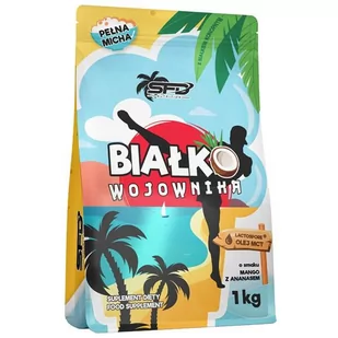 Odżywka białkowa BIAŁKO WOJOWNIKA 1000g MANGO Z ANANSEM - Odżywki białkowe - miniaturka - grafika 1
