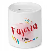 Skarbonki - Skarbonka Dla Juli Julki na Urodziny na Prezent z Nadrukiem ze Zdjęciem + Opakowanie na prezent (wzór 02) - miniaturka - grafika 1