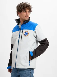 Helly Hansen Męska kurtka funkcjonalna Mężczyźni Sztuczne włókno szary|niebieski wzorzysty, S - Kurtki męskie - miniaturka - grafika 1