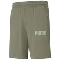 Spodnie sportowe męskie - Puma Modern Basics 9'', Zielony - miniaturka - grafika 1