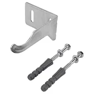 Akcesoria grzewcze - Wieszak grzejnikowy odgięty ocynkowany z 2 kołkam rozporowymi - miniaturka - grafika 1