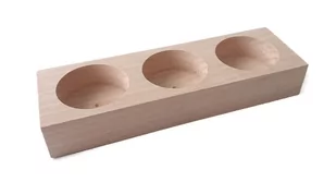 Świecznik płaski 3-otworowy - Świeczniki - miniaturka - grafika 1