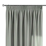 Zasłony - Zasłona na taśmie marszczącej 1 szt., zielono białe pasy (1,5cm), Quadro - miniaturka - grafika 1