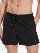 Kąpielówki męskie - Tommy Hilfiger Szorty kąpielowe Essential UM0UM02793 Czarny Regular Fit - miniaturka - grafika 1