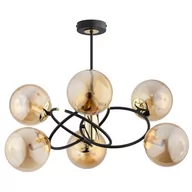 Lampy sufitowe - Orbita Mix lampa wisząca 6-punktowa czarna/złota 63185 - miniaturka - grafika 1
