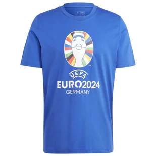Koszulka adidas Euro 2024 Tee - niebieska - Piłka nożna - miniaturka - grafika 1