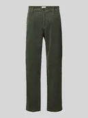 Spodnie męskie - Spodnie z prostą nogawką i kieszeniami z tyłu - miniaturka - grafika 1