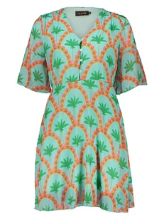 miss goodlife Sukienka w kolorze zielono-pomarańczowym - Sukienki - miniaturka - grafika 1