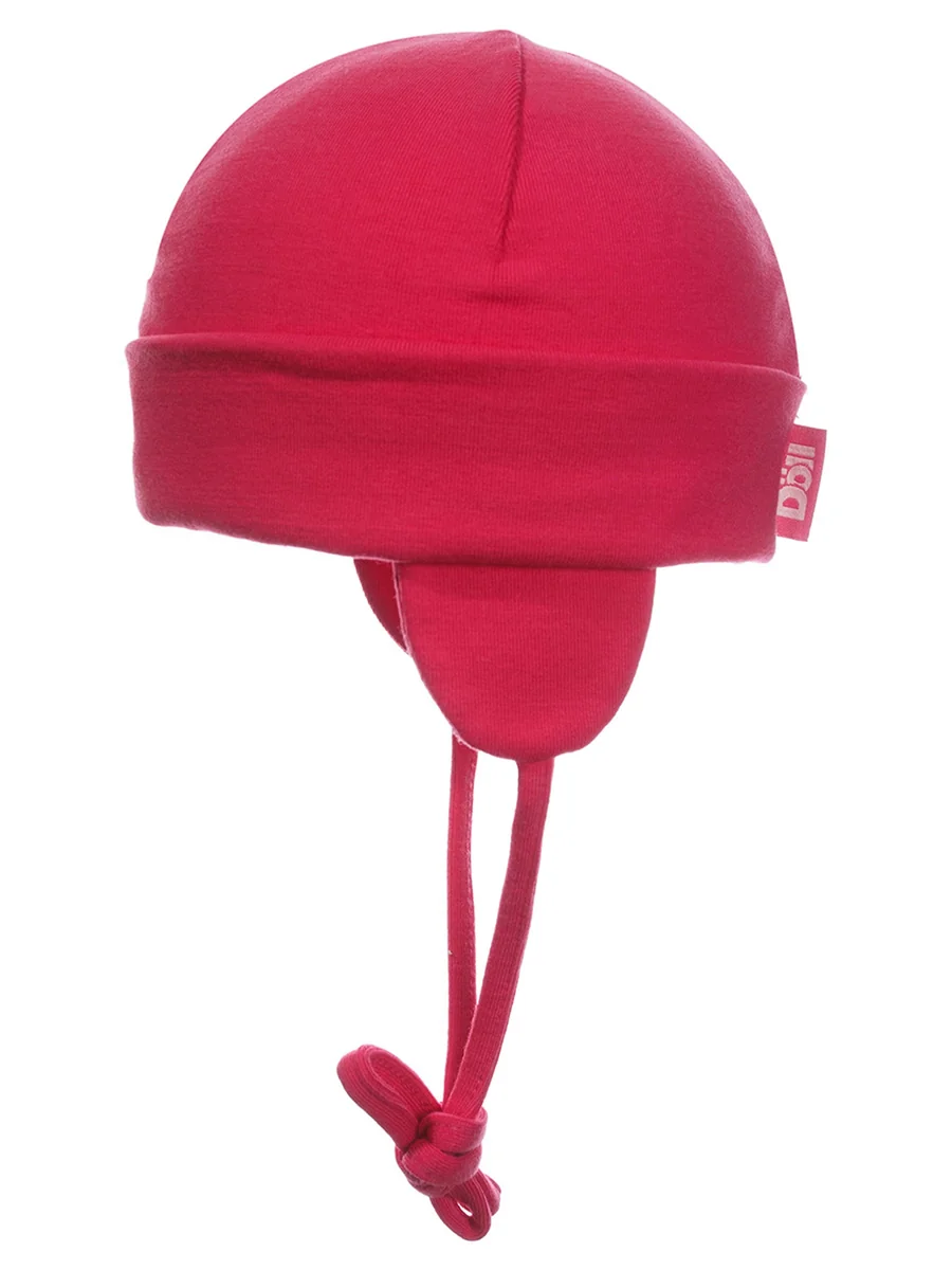 Dziewczęca wiązana czapka z dżerseju czerwona Doll r.45