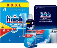 Akcesoria i części do zmywarek - Zestaw detergentów do zmywarek Siemens kapsułki Finish Power lemon + Nabłyszczacz + Sól  ! - miniaturka - grafika 1
