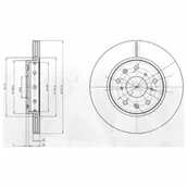 Tarcze hamulcowe - Tarcza hamulcowa DELPHI BG4208 - miniaturka - grafika 1