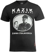 Koszulki męskie - koszulka KAZIK - ŻONA ŻOŁNIERZA, czarna-L - miniaturka - grafika 1