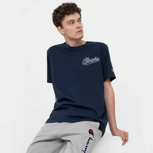 Męski t-shirt z nadrukiem CHAMPION ROCHESTER Crewneck T-shirt - granatowy - Koszulki sportowe męskie - miniaturka - grafika 1