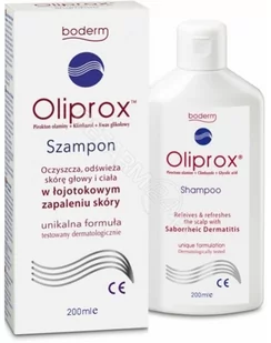 DERMAPROFIL Oliprox szampon do stosowania w łojotokowym zapaleniu skóry głowy i ciała 200 ml - Problemy skórne - miniaturka - grafika 1