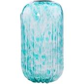 Wazony i flakony - Wazon Dekoracyjny Szklany Galina 19X19X34 Turkusowy - miniaturka - grafika 1