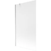 Parawany nawannowe - Mexen Next parawan nawannowy 1-skrzydłowy 100 x 150 cm, szron, chrom - miniaturka - grafika 1