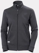 Bluzy damskie - Helly Hansen Women's sweatshirt W Classic Zip Sweatshirt, dark gray M - miniaturka - grafika 1