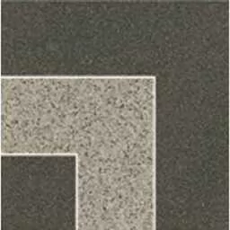 Gres zdobiony narożnik KANDO black-grey meander polished 9x9 gat. I - Płytki ceramiczne - miniaturka - grafika 1