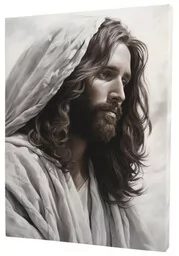 Portret Jezusa Sztuka, która Dotyka Serca - Ikony i obrazy sakralne - miniaturka - grafika 1