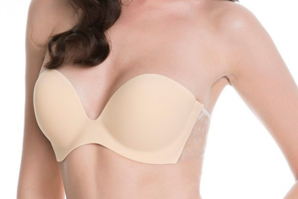 Biustonosz WINGS!BRA Julimex samonośny beżowy C