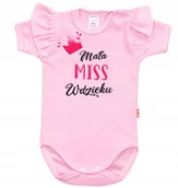 Body dla niemowląt - BODY NAPIS nadruk MISS WDZIĘKU r 98 KLEKLE - miniaturka - grafika 1