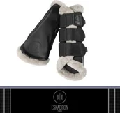 Akcesoria jeździeckie - Eskadron Ochraniacze GLITTER MESH FAUXFUR Essence 2022 - black - miniaturka - grafika 1