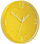 Zegary - LEITZ Zegar ścienny żółty WOW Leitz - miniaturka - grafika 1