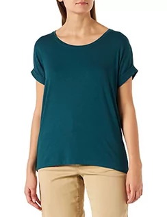 Koszulki i topy damskie - ONLY Damska koszulka Onlmoster S/S O-neck Top Noos Jrs T-Shirt, pałeczki, X-Small, Deep Teal, L - grafika 1