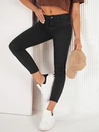 Spodnie damskie - Spodnie damskie jeansowe LODGE czarne Dstreet UY1945-M - miniaturka - grafika 1